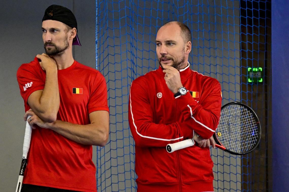 <p>Ruben Bemelmans und Steve Darcis haben das Training in Wilrijk geleitet.</p>