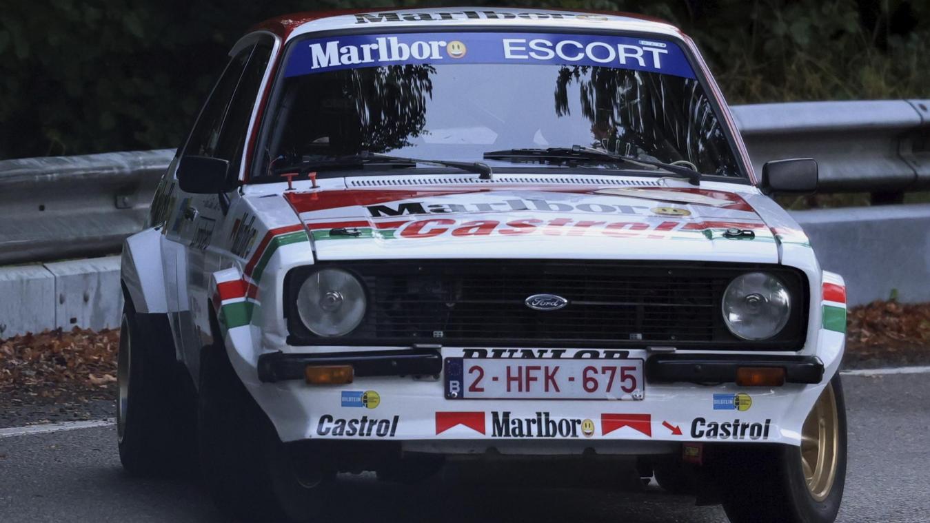 <p>Guy Thiry sitzt neben Quertreiber Dominique Mathy im Ford Escort von Ari Vatanen.</p>