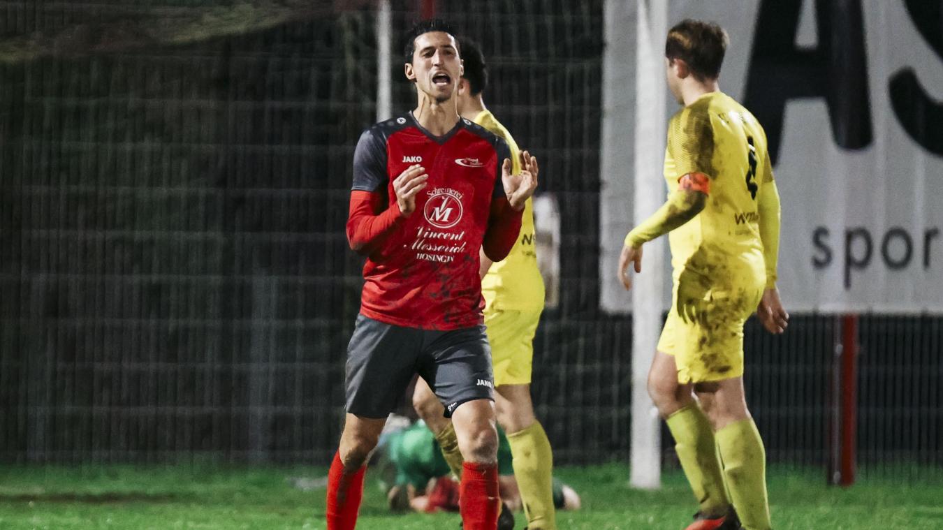 <p>Mit einem Doppelpack und einer Vorlage binnen zwölf Minuten führte Ronny Collignon Oudler zum Derbysieg über Elsenborn.</p>