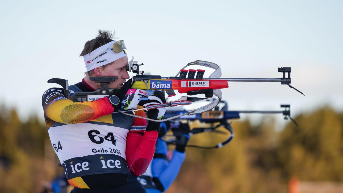 <p>Thierry Langer am Schießstand in Geilo, Norwegen</p>