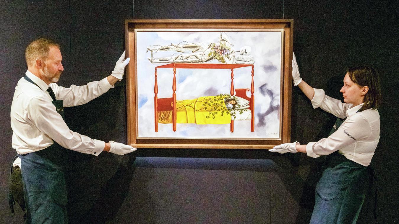 <p>Das Gemälde „El sueño (la cama)“ von Frida Kahlo ist nun das teuerste Werk einer Künstlerin.</p>