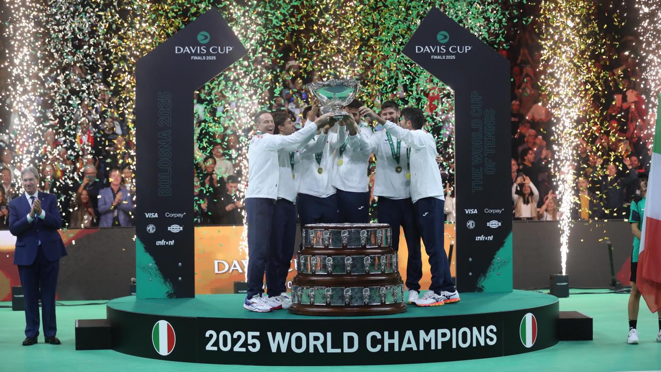 <p>Italien gelingt erstmals der Hattrick im Davis Cup.</p>