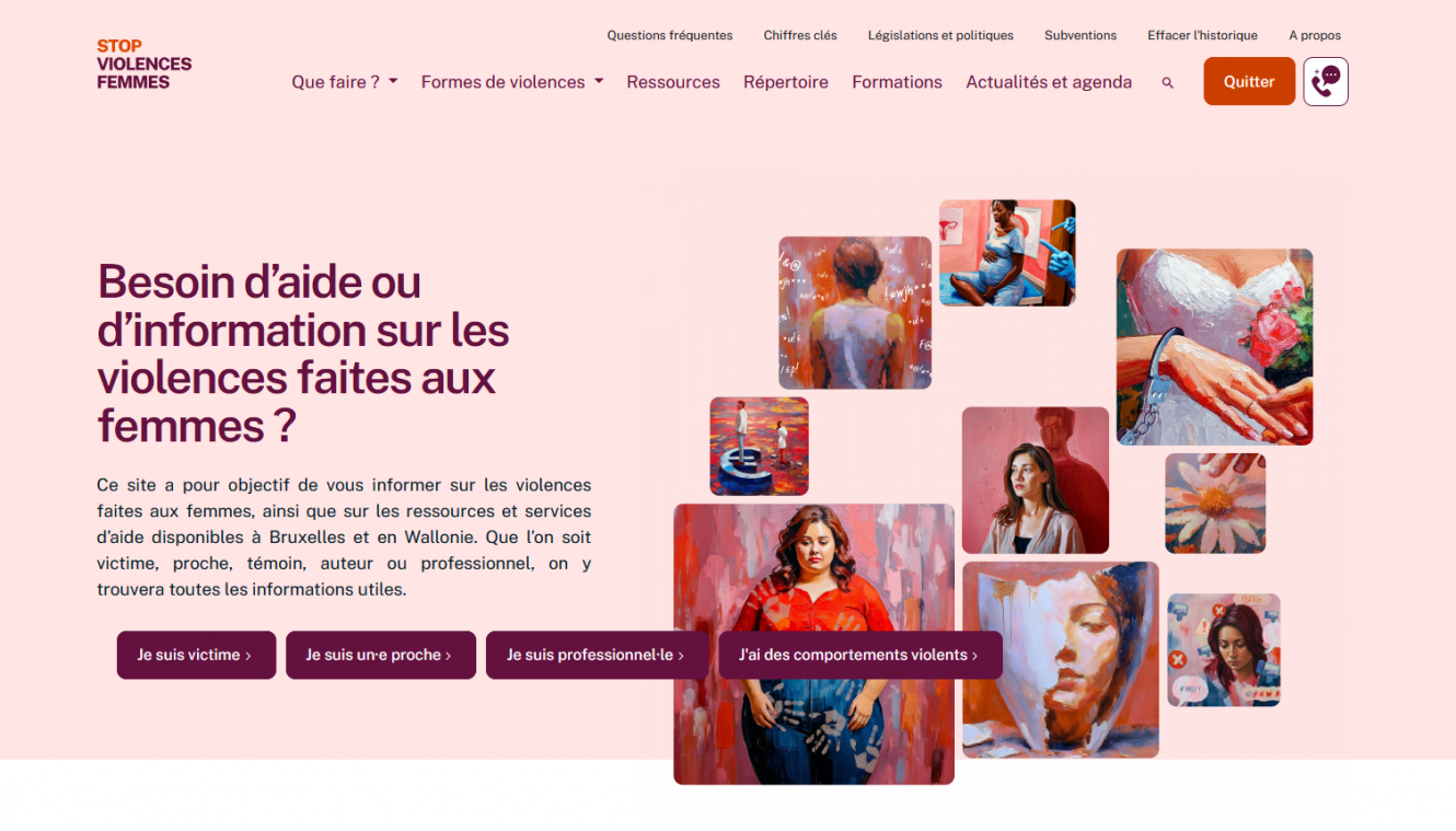 <p>Die neue Plattform stop-violences-femmes.be bündelt erstmals sämtliche Informationen, Hilfsangebote und Fakten zum Thema Gewalt gegen Frauen im französischsprachigen Belgien.</p>