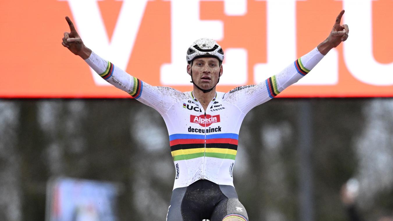 <p>Mathieu van der Poel durfte in Namur jubeln.</p>