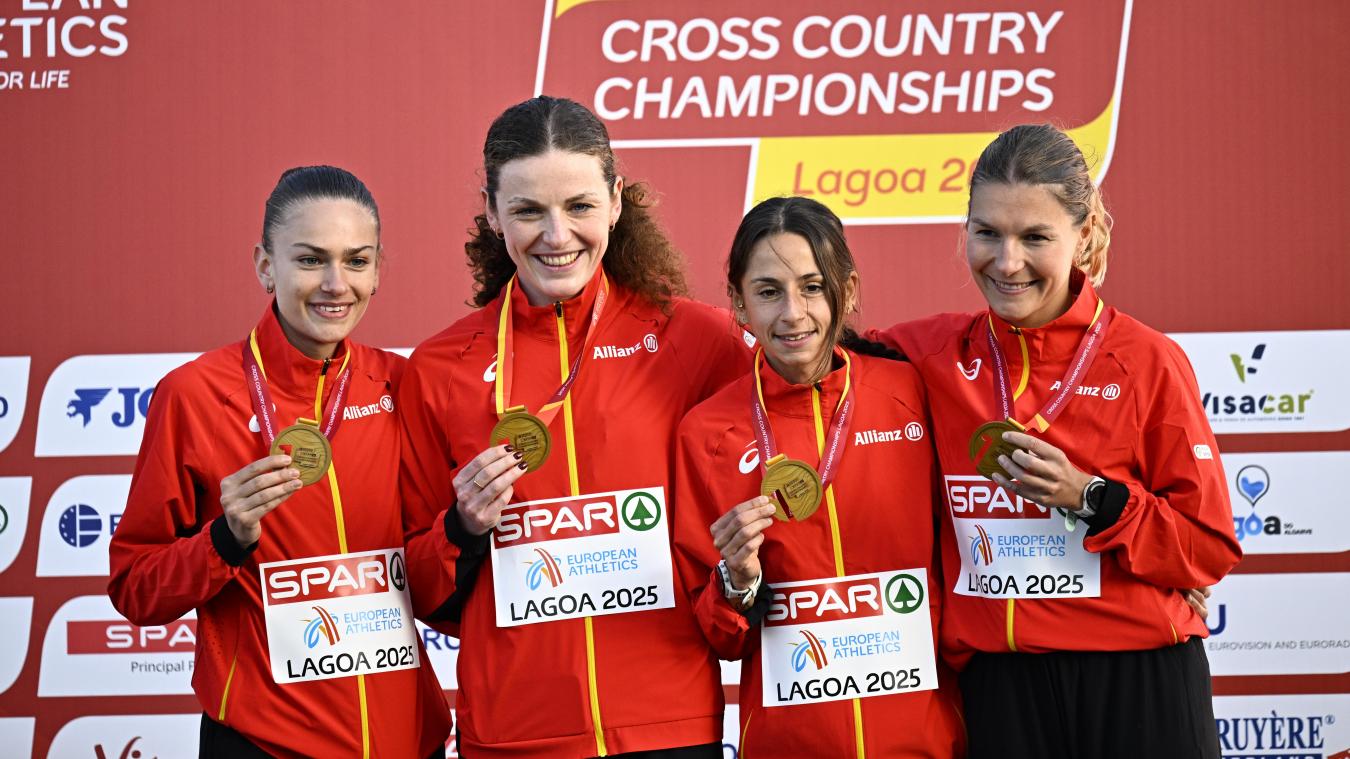 <p>Jana van Lent, Lisa Rooms, Chloé Herbiet und Victoria Warpy hatten am Sonntag allen Grund zur Freunde.</p>