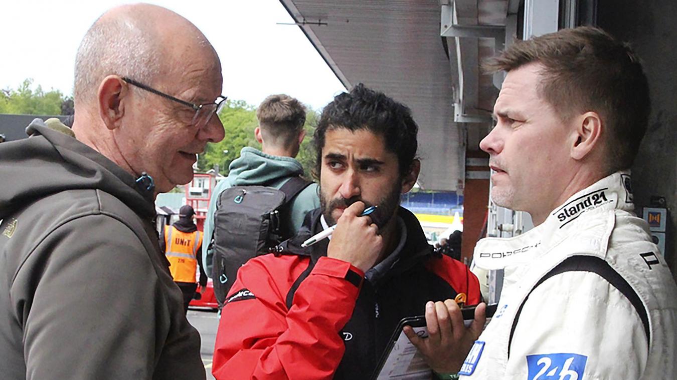 <p>Teamchef Christian Schumacher (links) und Fahrer Markus Palttala.</p>