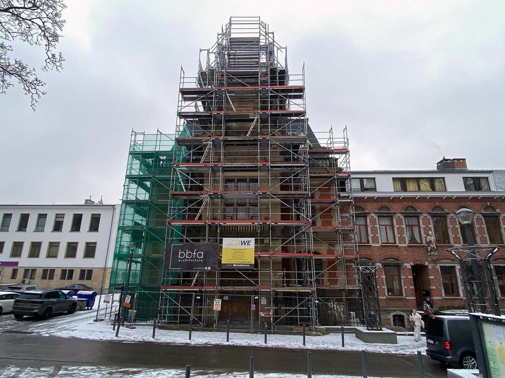<p>Das Malmedyer Rathaus befindet sich im Umbau.</p>