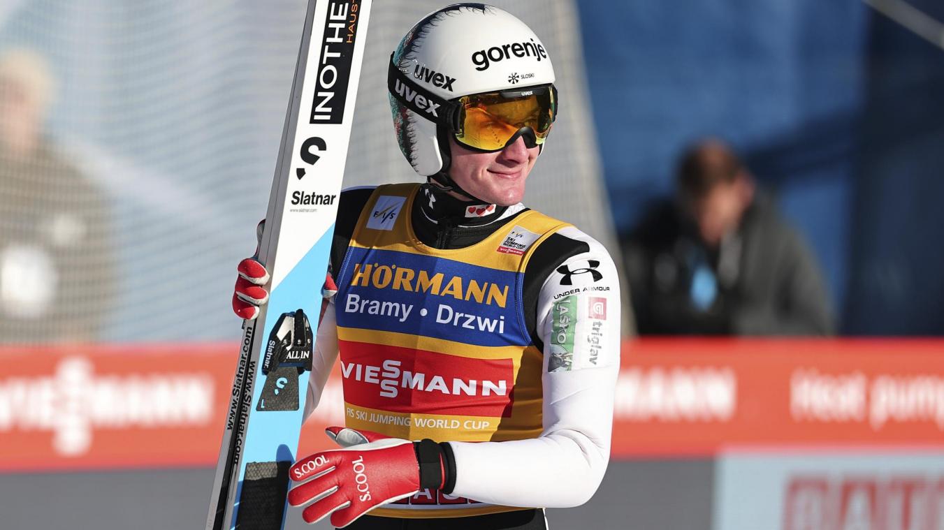 <p>Domen Prevc wurde am Sonntag Zweiter.</p>