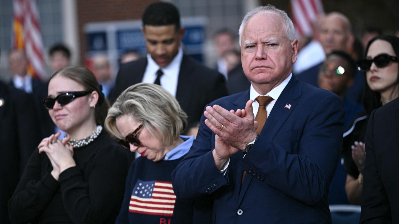 <p>Tim Walz (rechts)hat neue Pläne.</p>