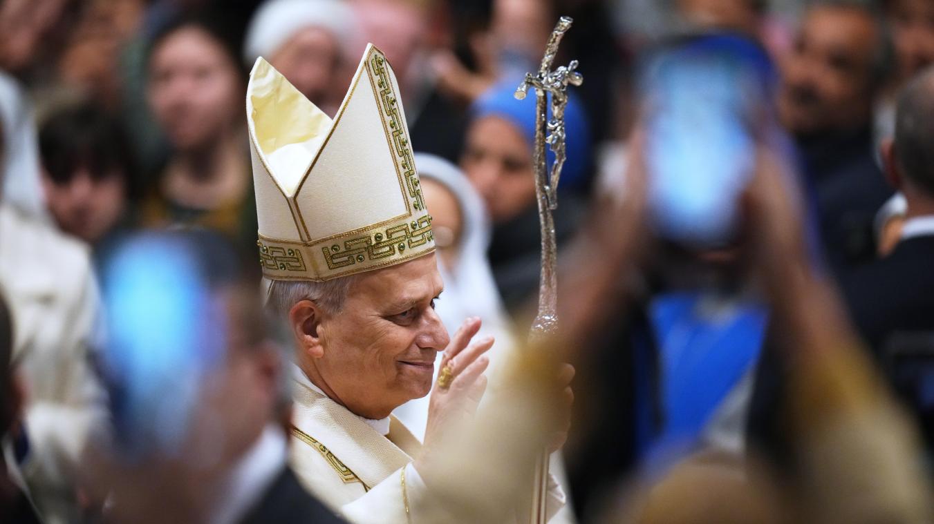 <p>Papst Leo XIV. kommt zur Feier der Messe am Tag der Erscheinung des Herrn im Petersdom im Vatikan an</p>