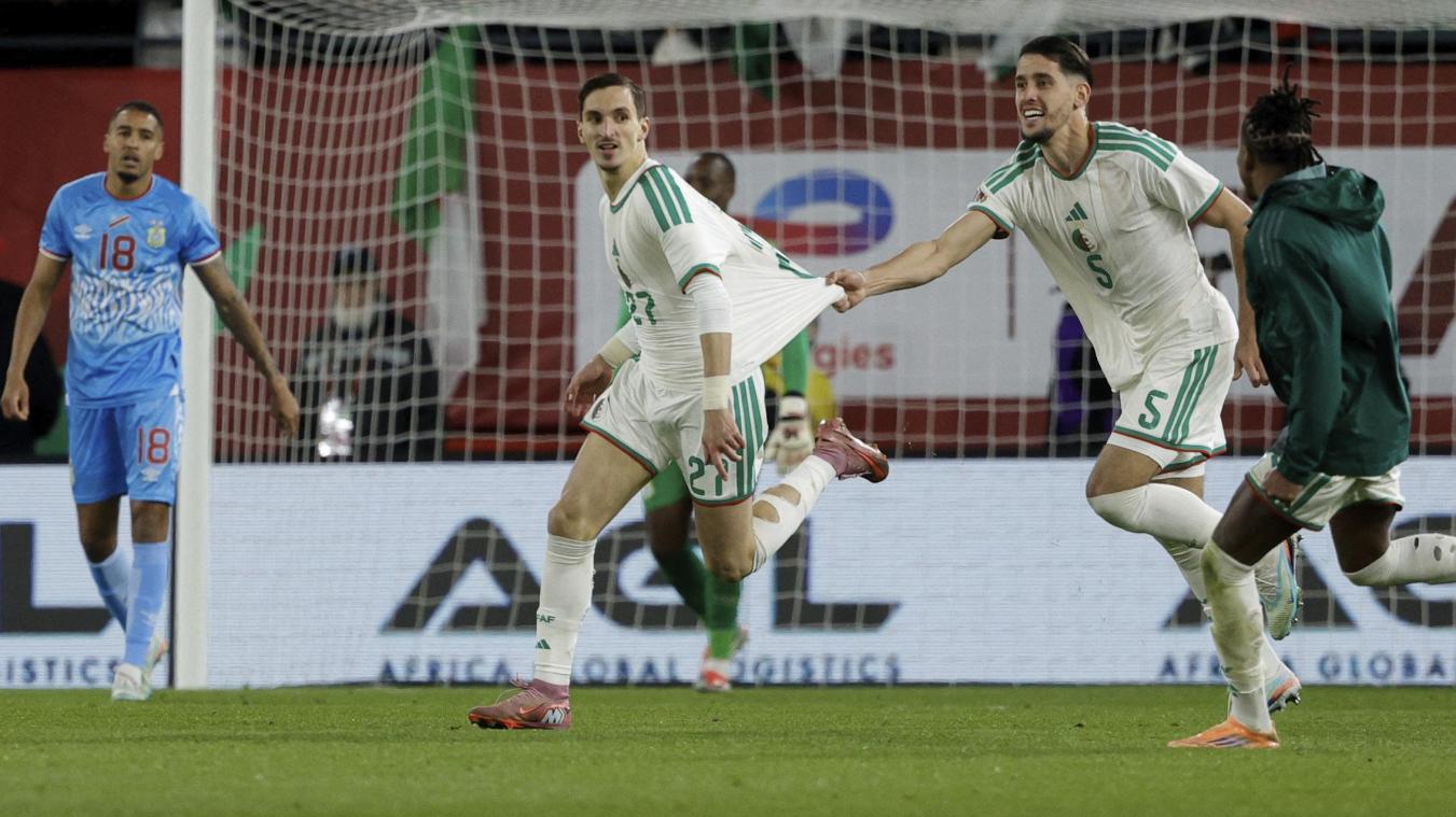 <p>Zineddine Belaid traf für Algerien.</p>