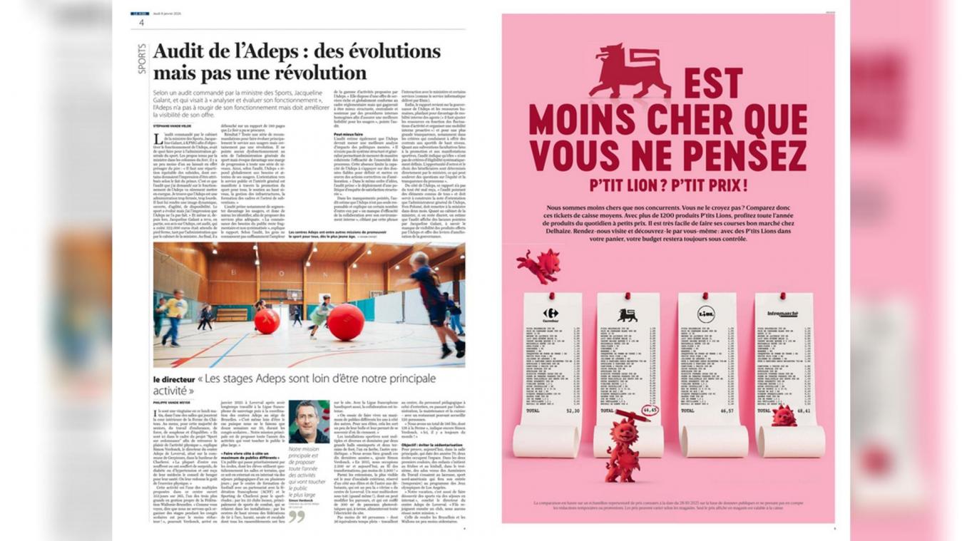 <p>Diese Anzeige ist unter der Woche unter anderem in der Brüsseler Tageszeitung „Le Soir“ erschienen.</p>