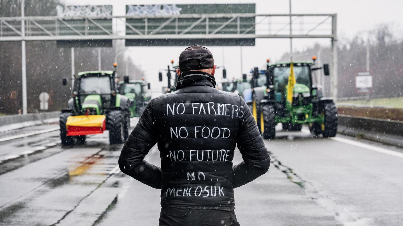 <p>Die Autobahnen der Wallonie - wie hier am Kreuz Courrière - sind nach den Bauernprotesten schrittweise wieder frei.</p>