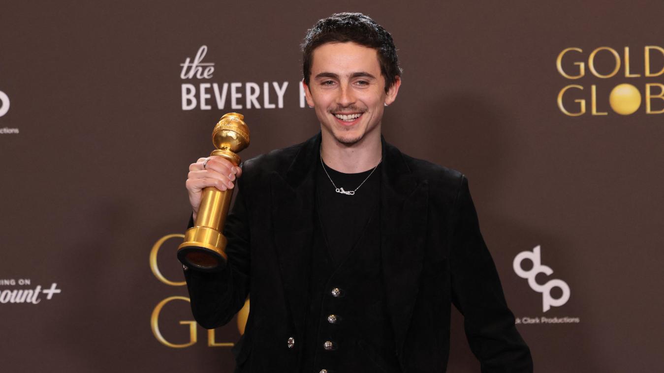 <p>Timothée Chalamet hatten bei den Golden Globes allen Grund zur Freude.</p>