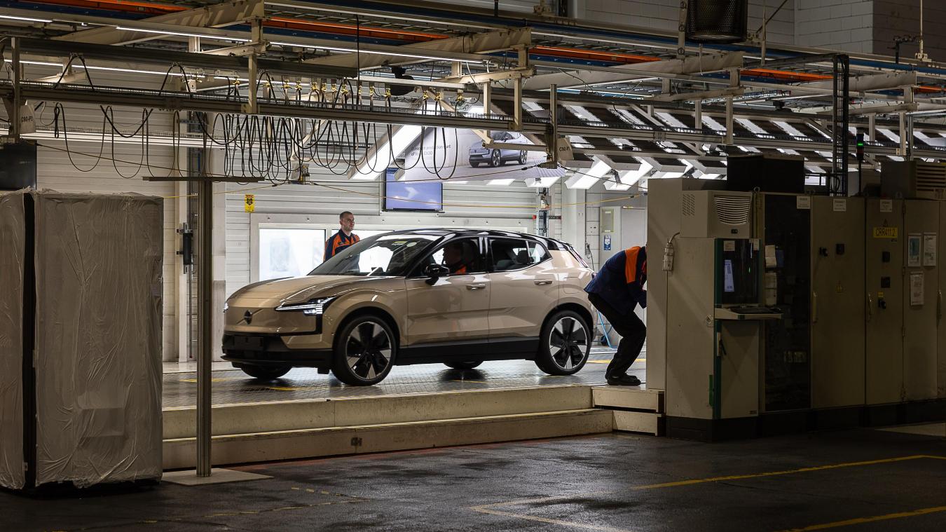 <p>Der EX30 hat die Produktion im Volvo-Werk in Gent angekurbelt.</p>
