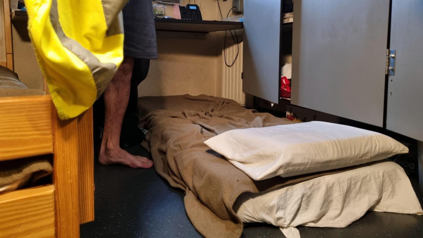 <p>Matratzen auf dem Boden: Die Überbelegung in denbelgischen Gefängnissen - wie hier in Hasselt - bleibt hoch.</p>