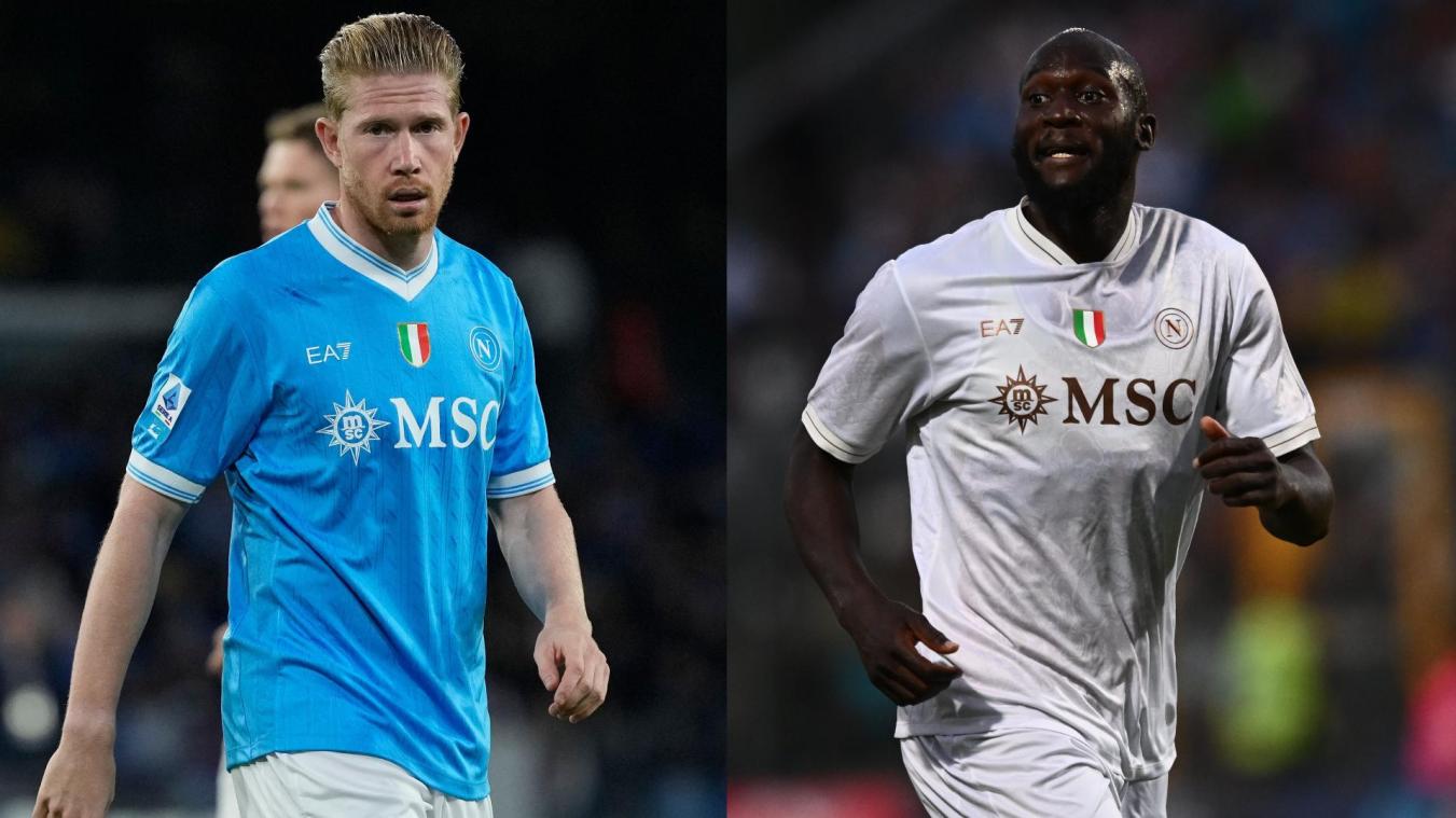 <p>De Bruyne und Lukaku sind weiter nur Zuschauer in Neapel.</p>