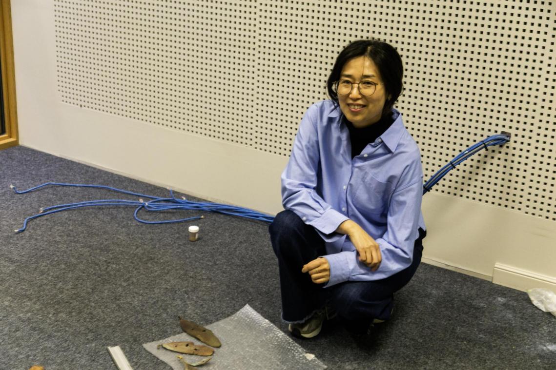 <p>Die Künstlerin Jungwoon Kim stellt bis zum 22. Februar im IKOB aus.</p>