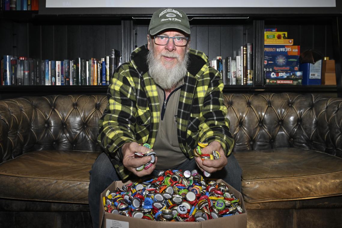 <p>Karl-Heinz „Les“ Domalewski ist überregional als „Kronkorkenmann“ bekannt.</p>