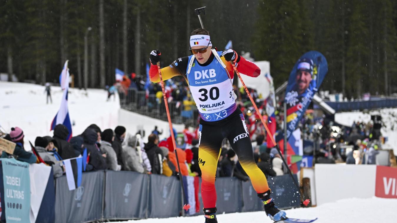 <p>Biathlon-Weltcup in Nove Mesto: Thierry Langer wird 30. – Sieg für Eric Perrot</p>