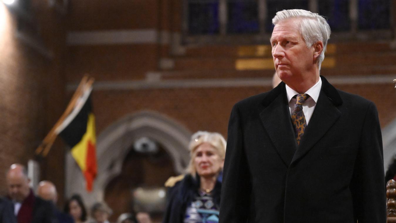 <p>König Philippe bei einer Messe in Brüssel</p>