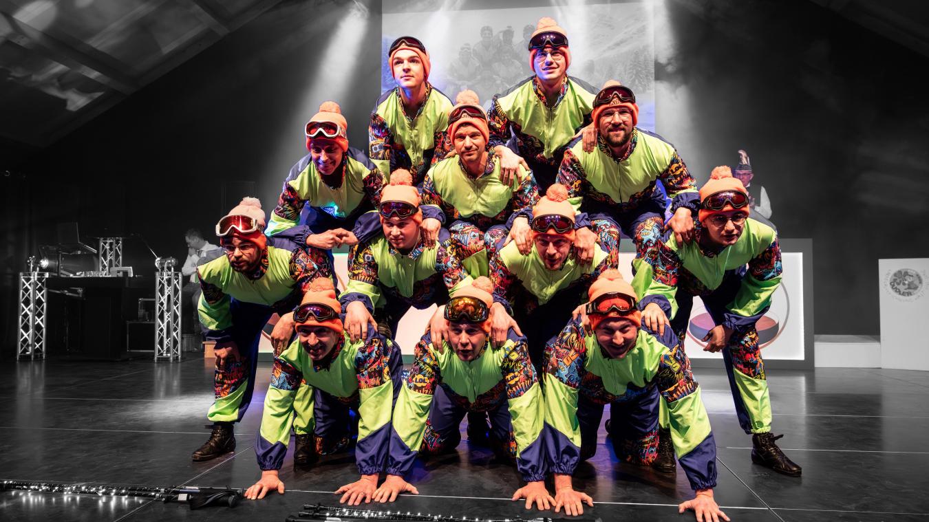 <p>Das Männerballett LaRi wusste auf der Bühne abzuliefern.</p>
