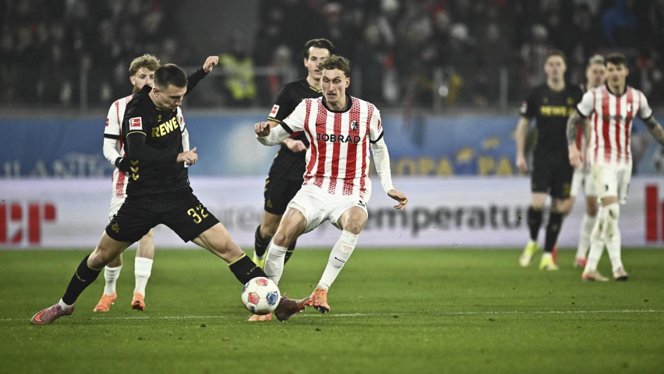 <p>Köln (hier Kristoffer Lund) verpasste einen großen Schritt weg aus dem Abstiegskampf.</p>