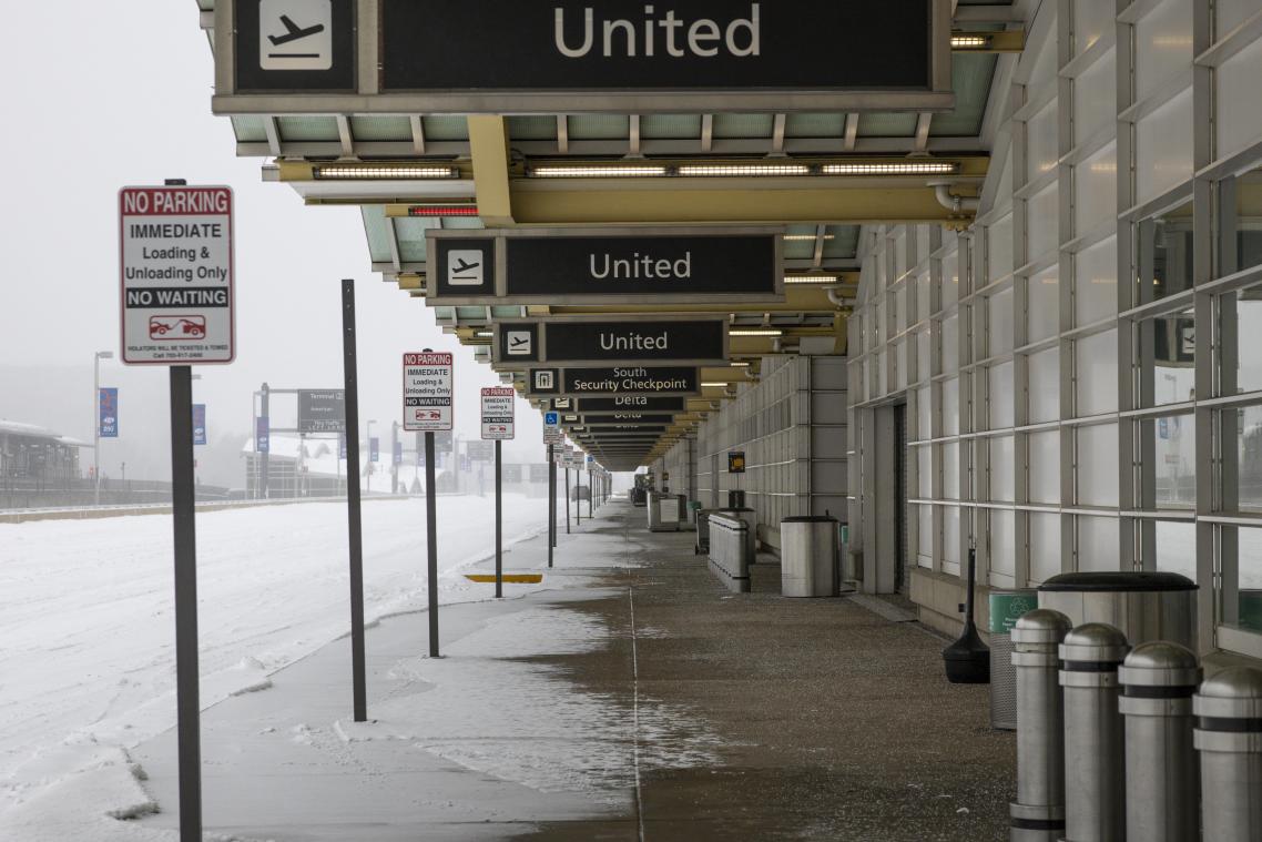 <p>Gähnende Leere am Ronald Reagan Washington National Airport</p>