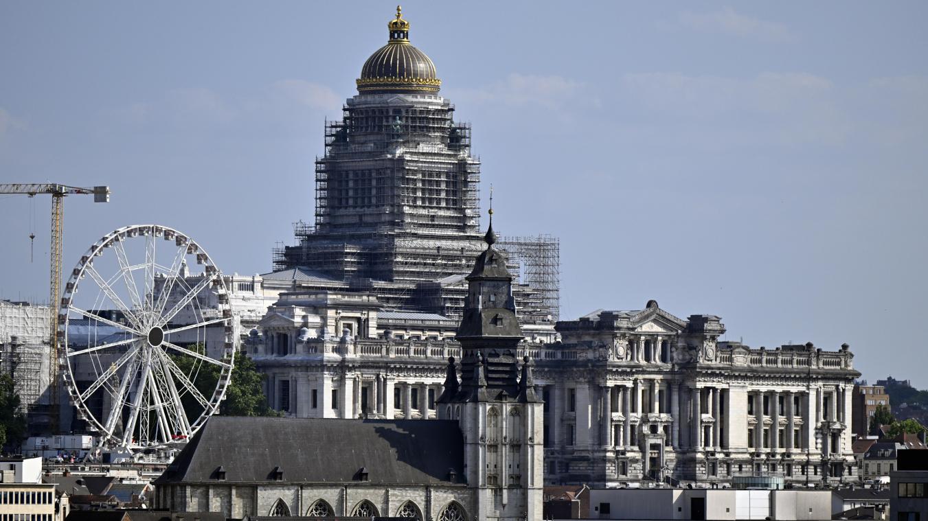 <p>Ein Blick auf den Brüsseler Justizpalast</p>