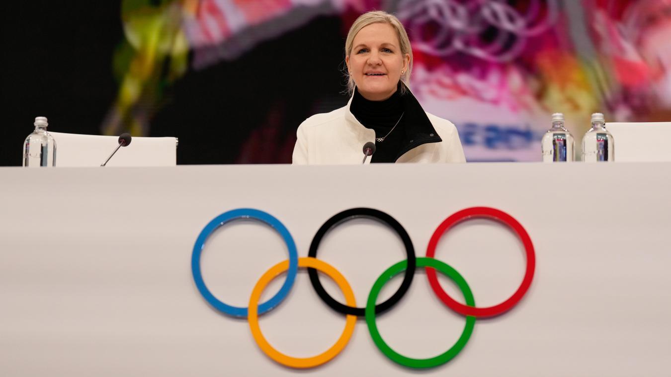 <p>IOC-Präsidentin Kirsty Coventry im Vorfeld der Olympischen Winterspiele 2026 in Mailand</p>