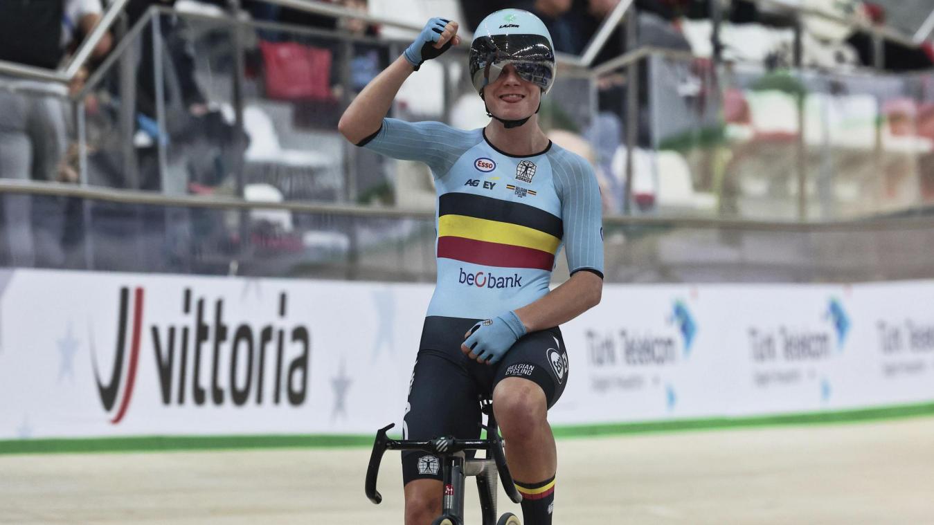 <p>Bahnrad-EM: Lotte Kopecky gewinnt Gold im Punktefahren</p>
