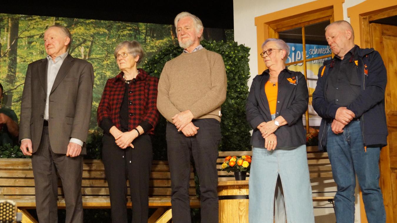 <p>Mehrere Mitglieder des Theatervereins wurden für ihre Verdienste geehrt.</p>