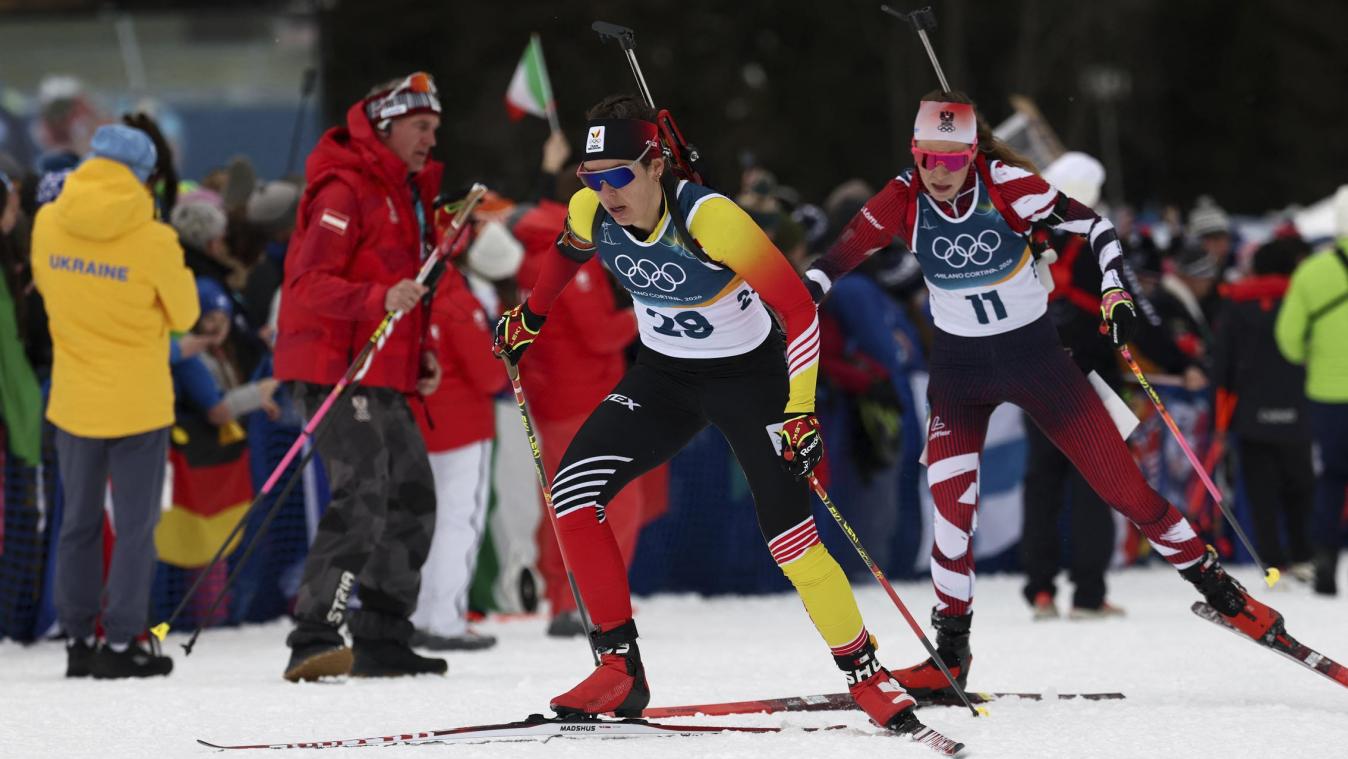 <p>Lotte Lie beim Einzelrennen der Frauen</p>