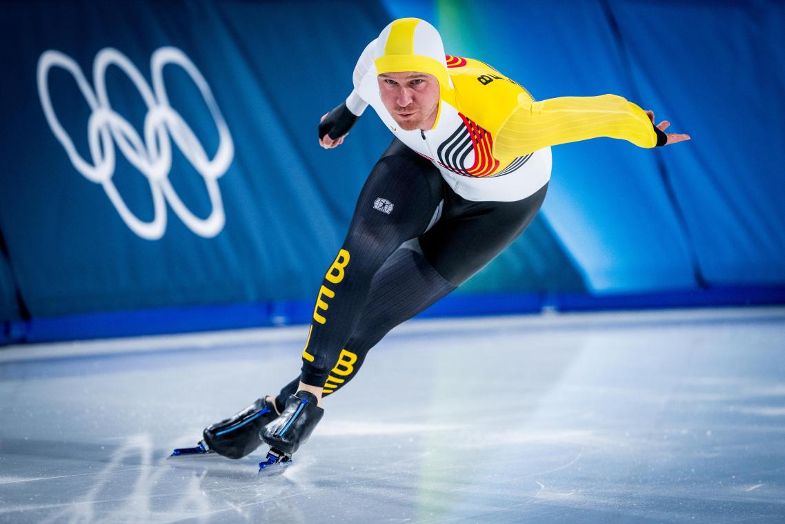 <p>Mathias Vosté beendet das Finale über 1.000 Meter als 17.</p>