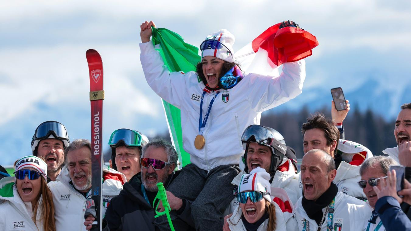 <p>Federica Brignone versetzt Italien in Ekstase.</p>