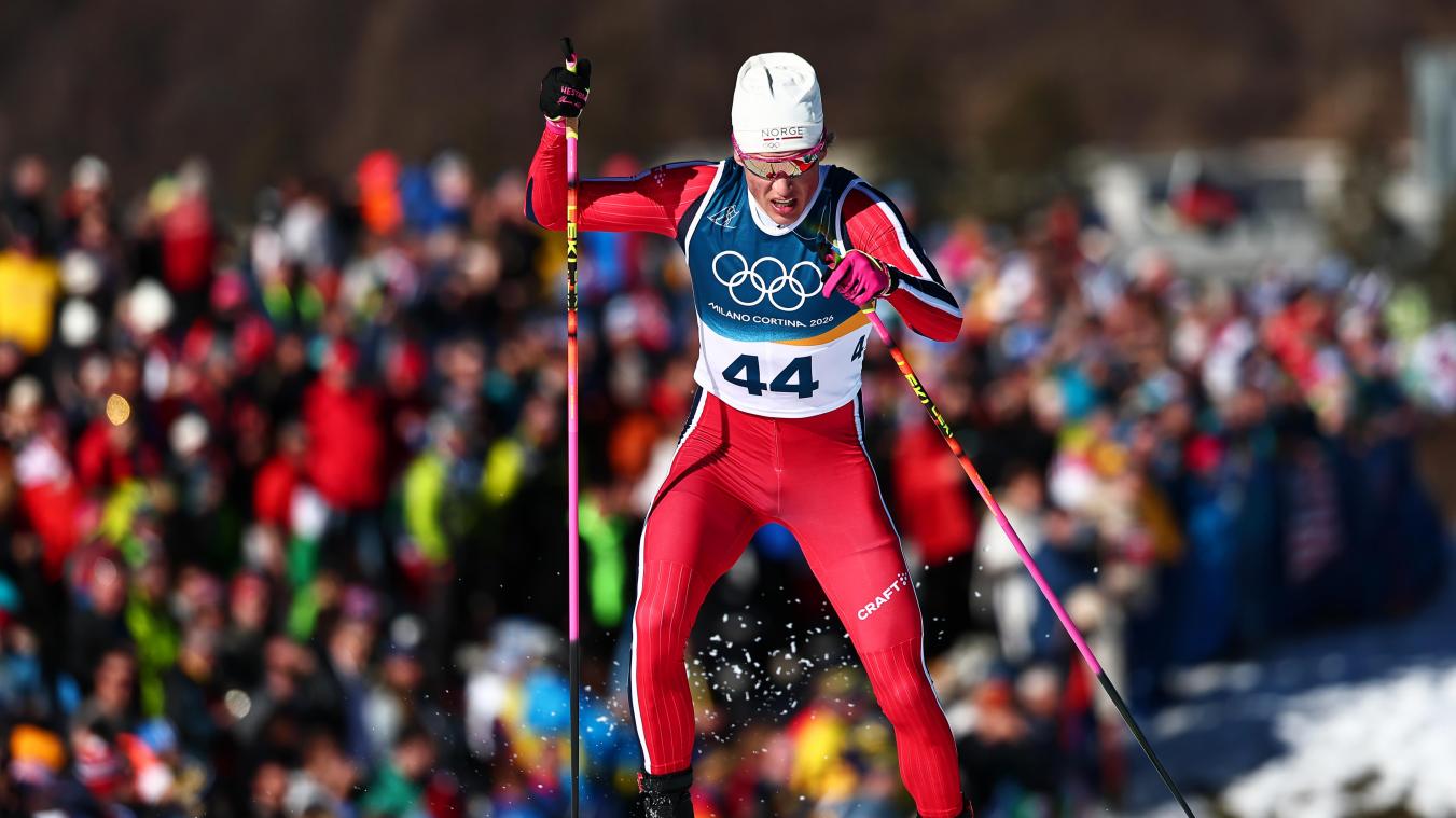 <p>Olympische Winterspiele Mailand Cortina 2026, Ski nordisch/Langlauf, 10 km Freistil: Johannes Høsflot Klaebo (Norwegen) unterwegs zu seiner achten Goldmedaille.</p>
