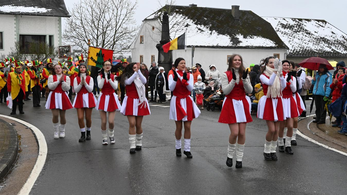 <p>Die Tanzmariechen Manderfeld führten den Zug an.</p>