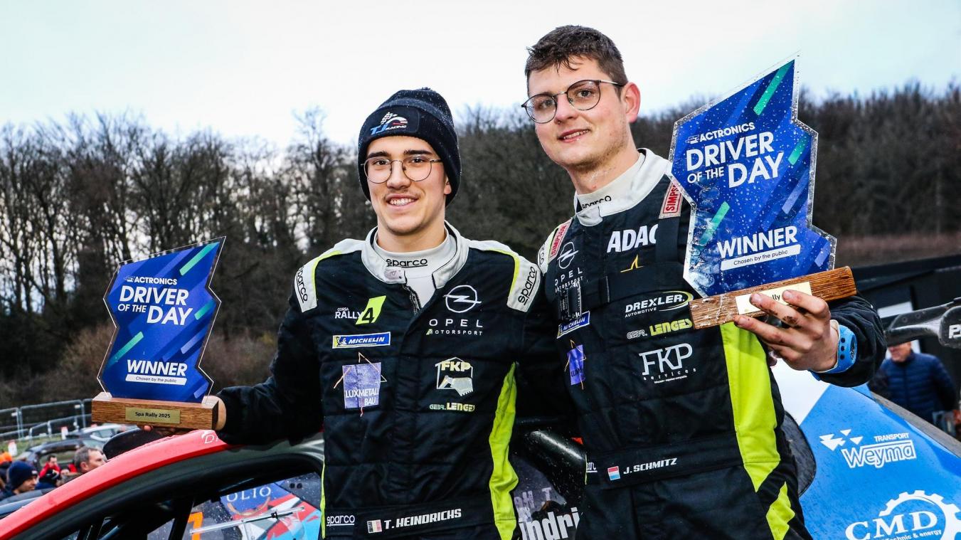 <p>Tom Heindrichs (links) und Jonas Schmitz stehen vor einer neuen Rallye-Saison.</p>