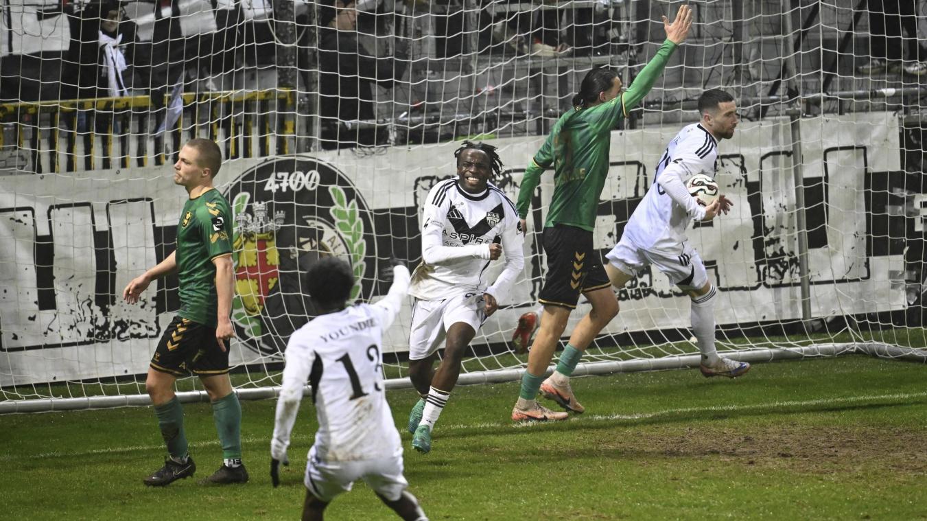 <p>Zague traf kurz vor Schluss zum Ausgleich für die AS Eupen.</p>