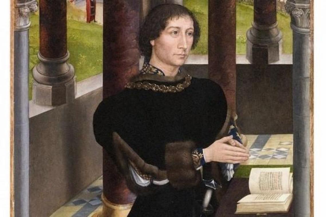 <p>Das Porträt eines Mitglieds der Familie De Rojas (ca. 1460–1470) von Hans Memling gilt als seltenes historisches Zeugnis der spanischen Präsenz im mittelalterlichen Brügge.</p>