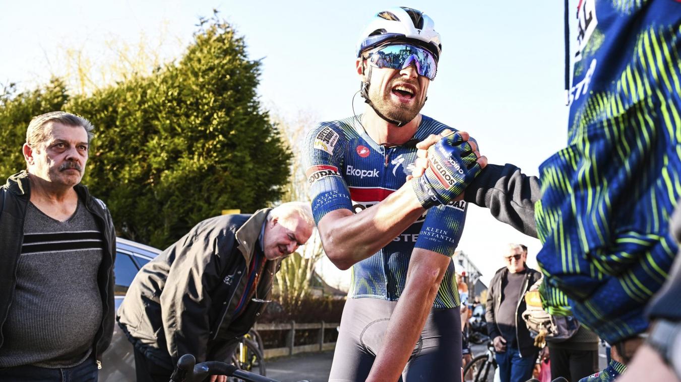 <p>Laurenz Rex (l.) kam am Dienstag bei Le Samyn als Zweiter ins Ziel.</p>