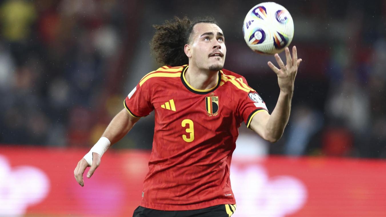 <p>Die Roten Teufel (hier Arthur Theate) absolvieren die Spiele der Gruppenphase in Los Angeles, Seattle und Vancouver.</p>