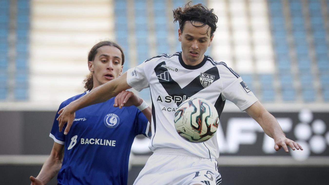 <p>Gabriel Barès verschoss im Hinspiel spät einen Elfmeter für Eupen.</p>