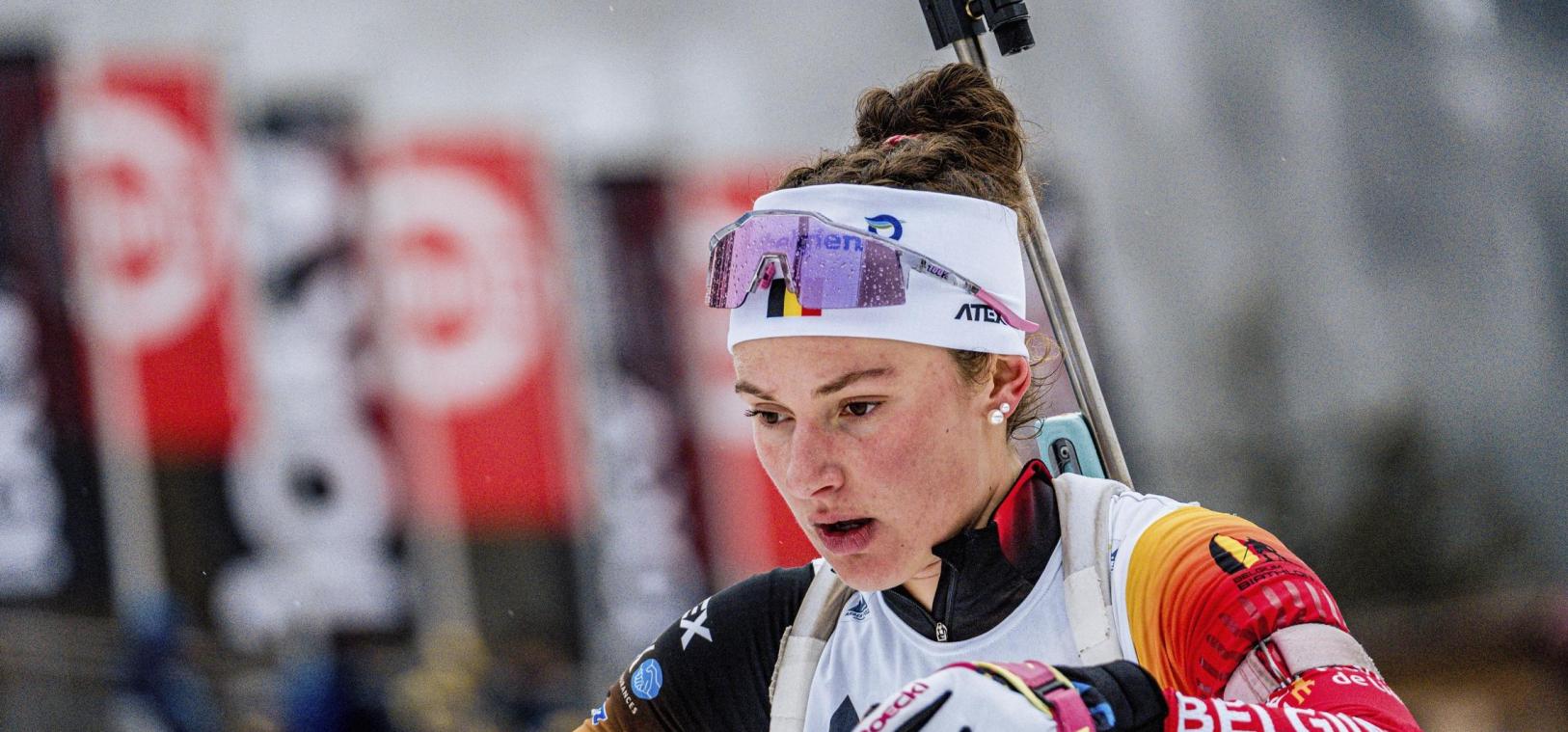 <p>Marisa Emonts aus Kelmis bei der Biathlon Junioren-WM 2026 im Arber</p>