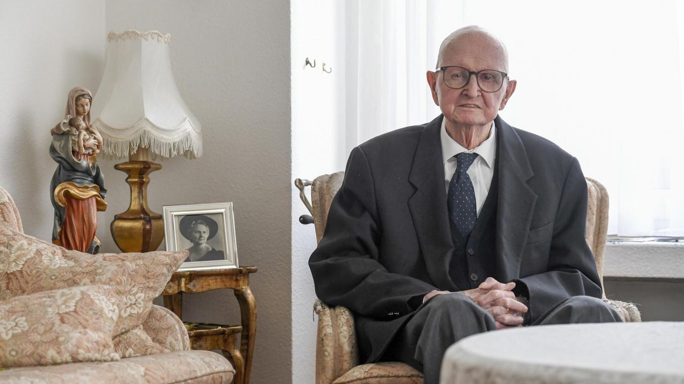 <p>Ritter Alfred Bourseaux im Jahr 2018, als er 90 wurde.</p>