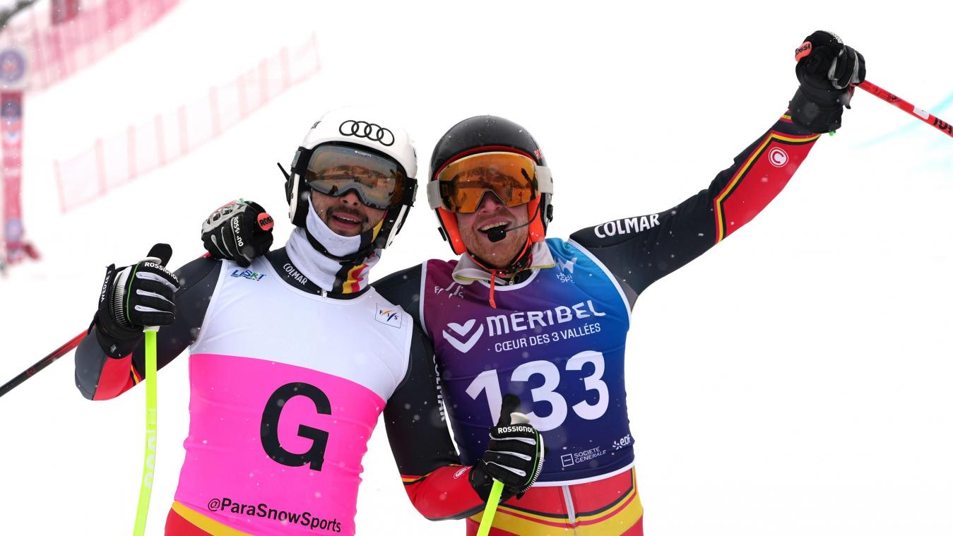 <p>Maximilien Seeger (r.) mit seinem Guide Jérémy Mestdagh</p>