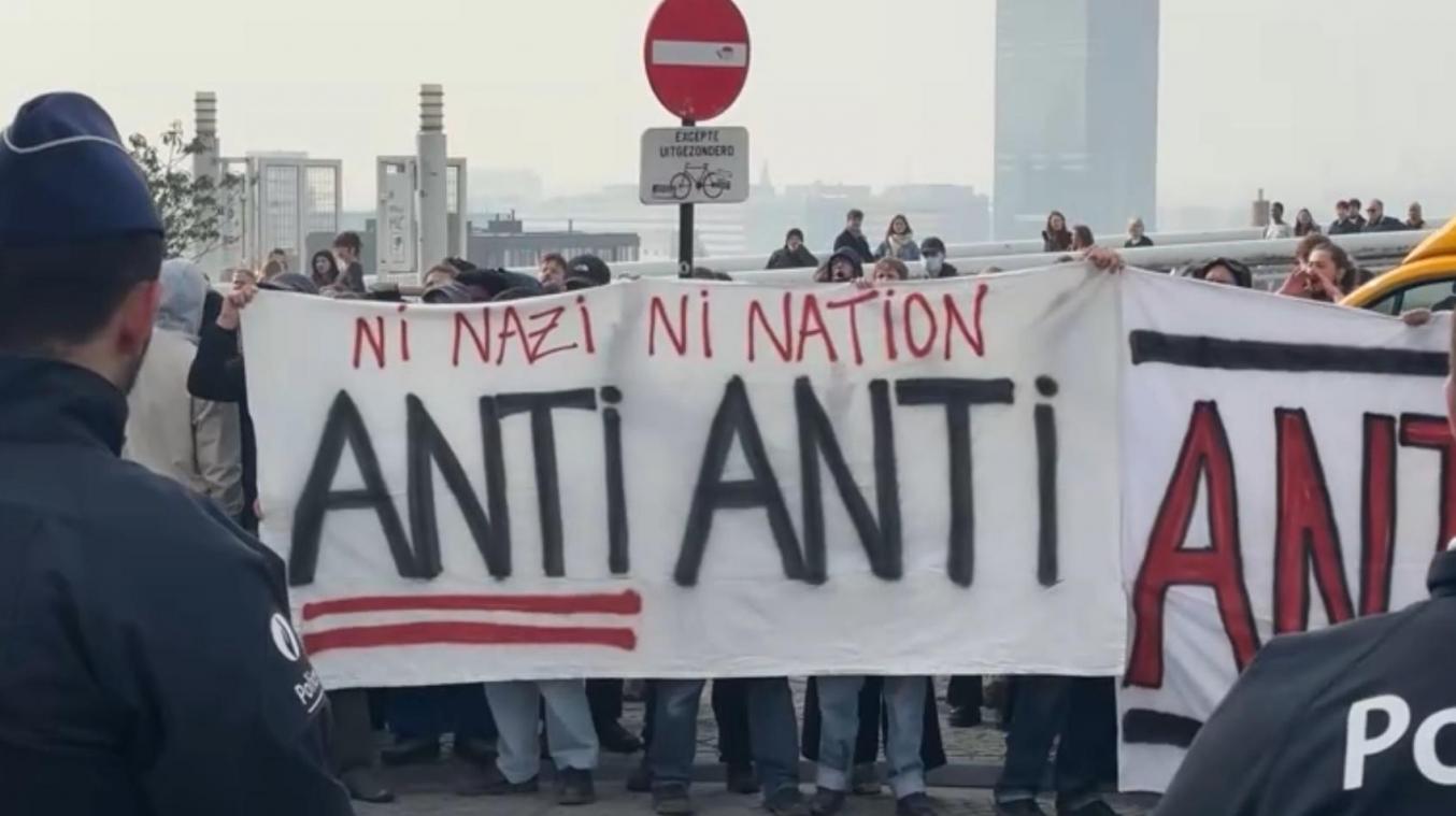 <p>Die Stadt Brüssel erstattet Anzeige nach Hitlergruß bei Demonstration.</p>
