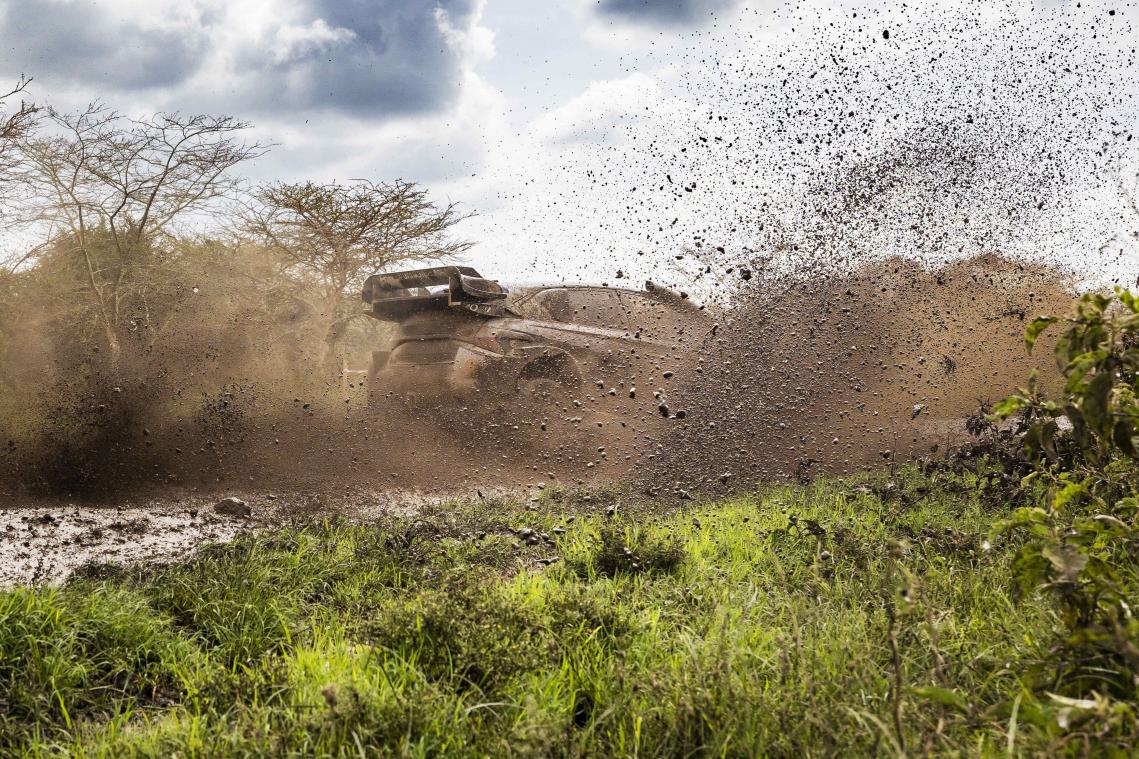 <p>Thierry Neuville in Aktion</p>
