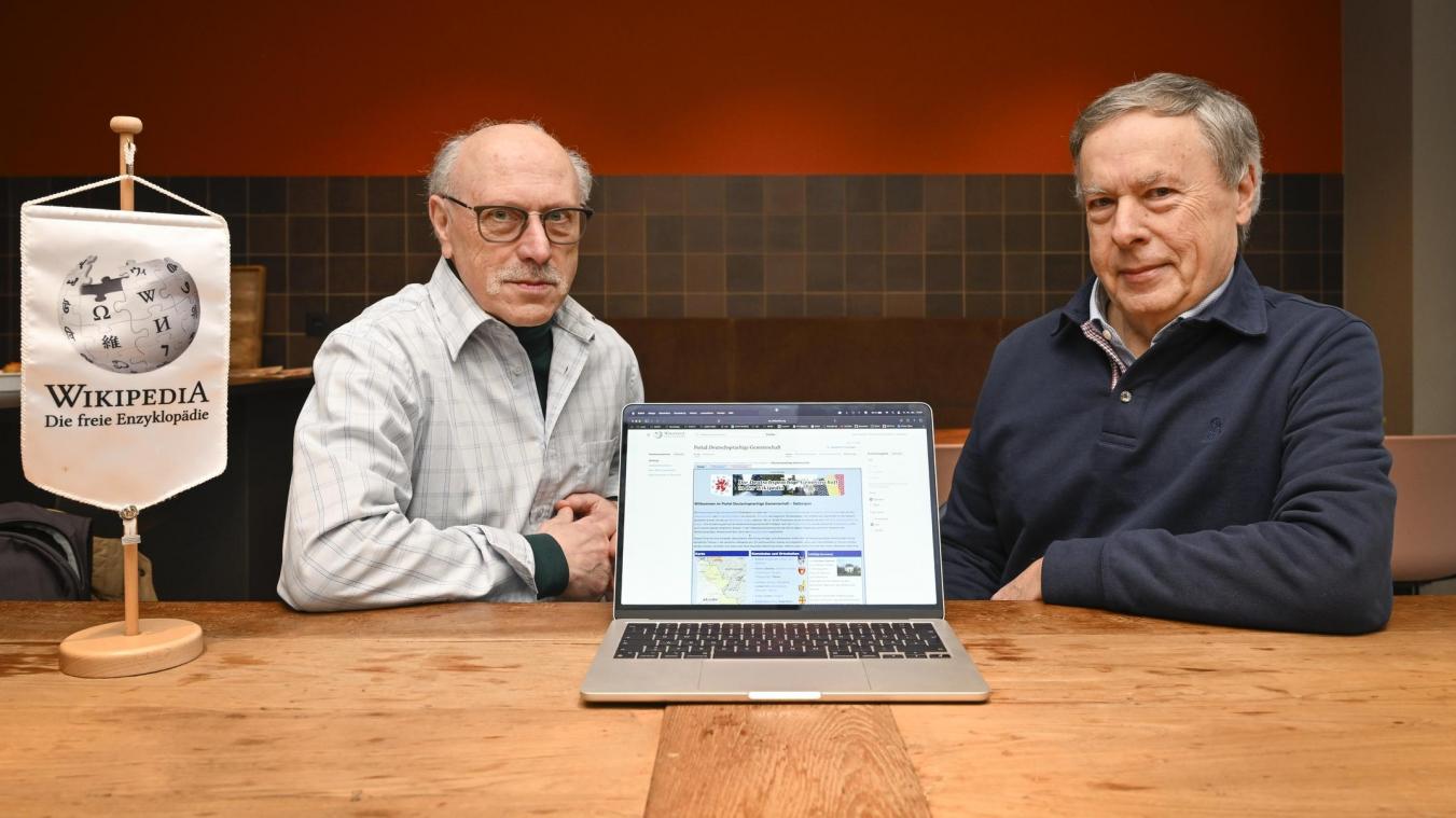 <p>Dieter Gilles (links) und Freddy Rinck sind zwei treibende Kräfte der Wikipedia-Community in der Region.</p>