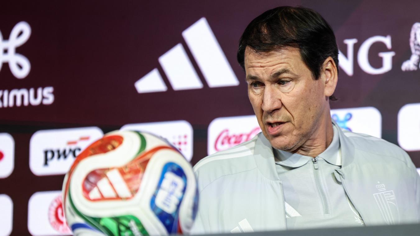 <p>Rudi Garcia bei der Pressekonferenz in Tubize</p>